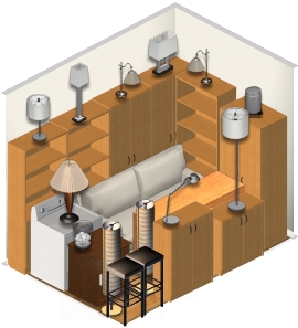 7x10 self-stockage room